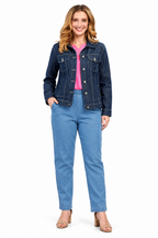 Classic Button Front Denim Jacket