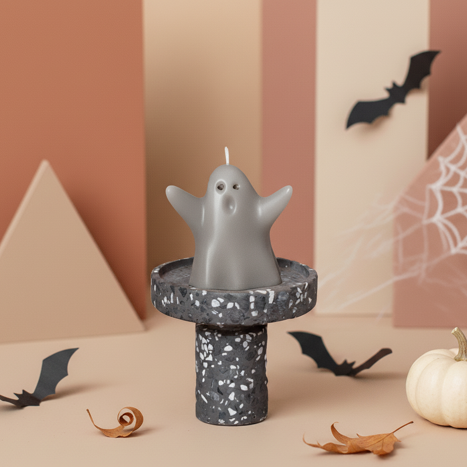 Ghost Candle | Halloween Decor