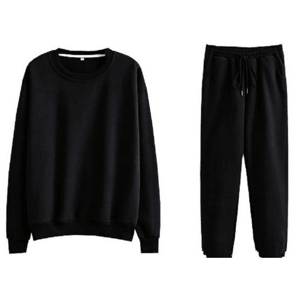 Women's Fleece Hoodie Tracksuit Set