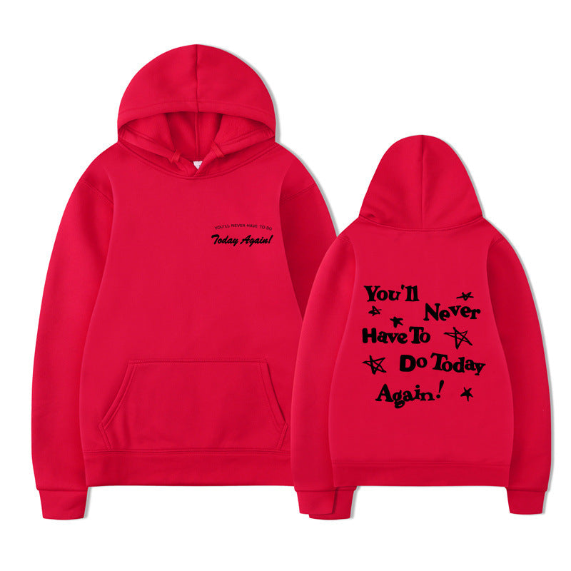 Printed Graphic Pullover Hoodie