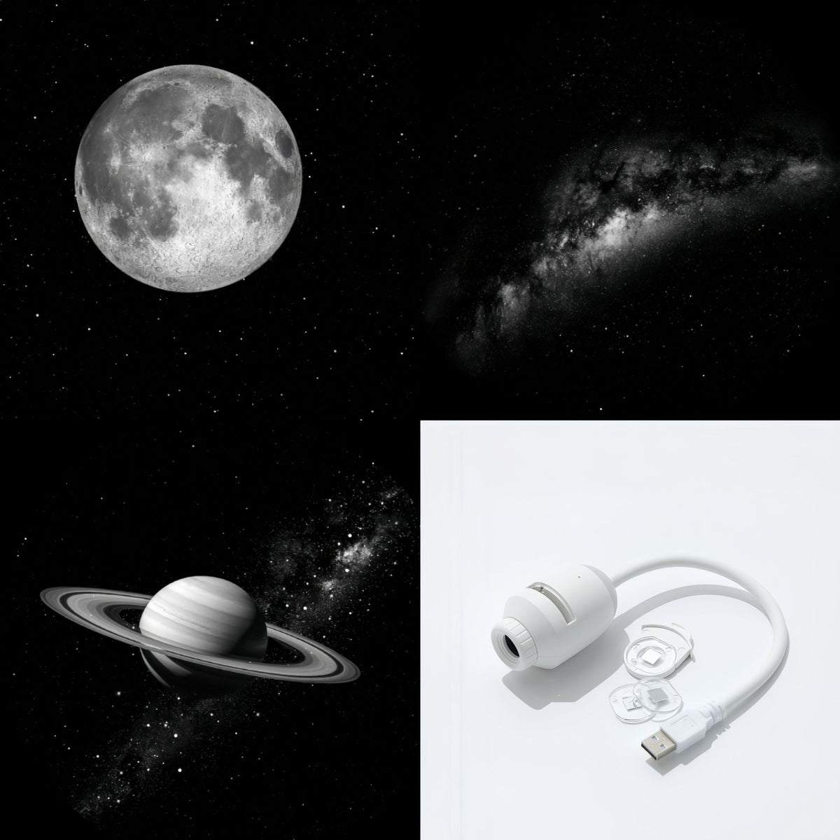 USB Galaxy Star Projection Night Light Bedside Ambient Mood Lamp for Bedroom Sleep
