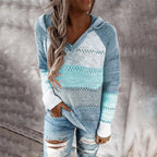 Women's Knitted Hooded Sweater