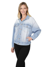 Oversized Denim Jacket (Light Wash)