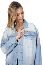 Oversized Denim Jacket (Light Wash)