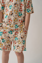 Smiley Check Boys Casual Set