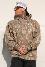 Lift Heavy. Pray Hard. - Premium Deadwood Camo Hoodie