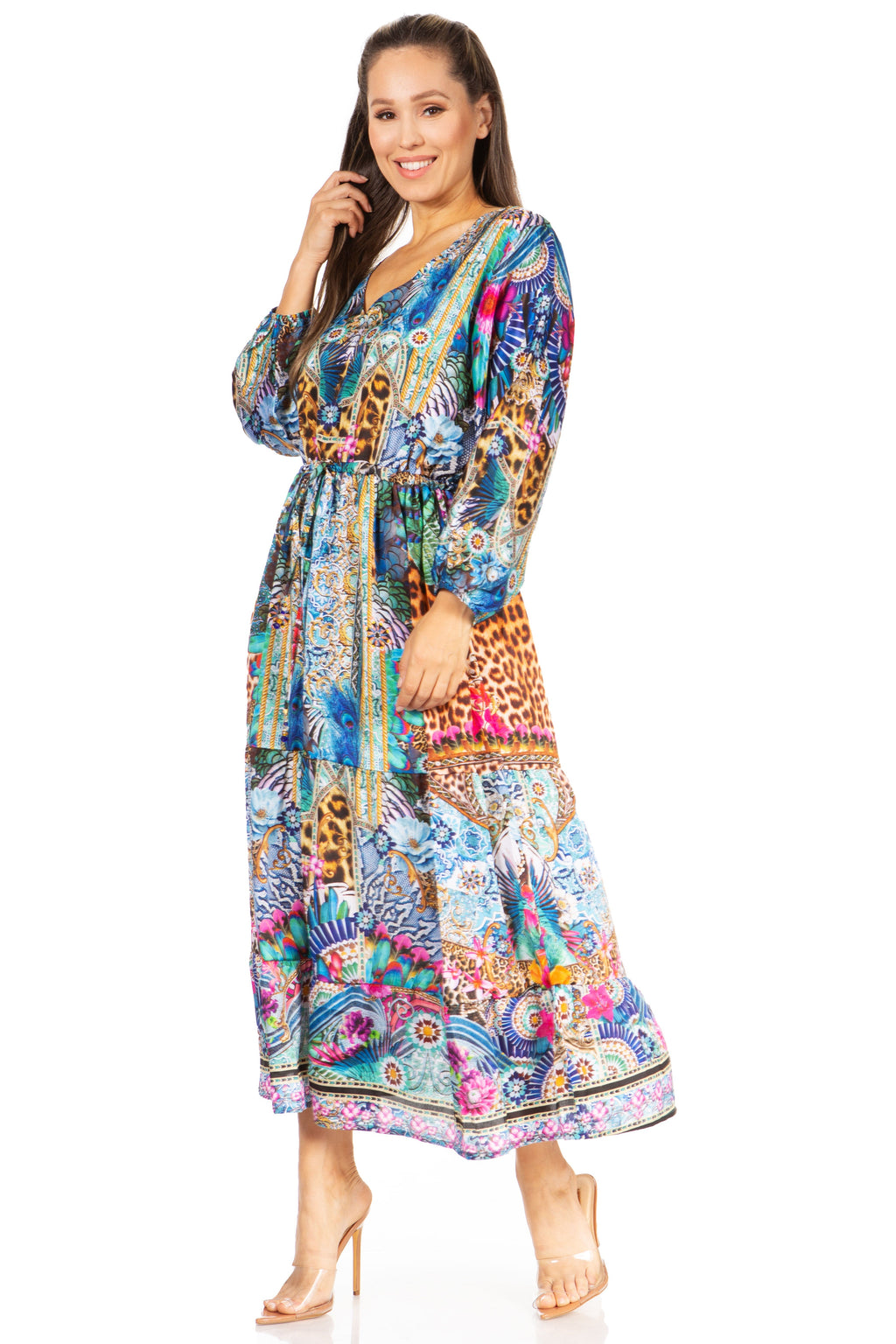 Floral Print Boho Maxi Dress
