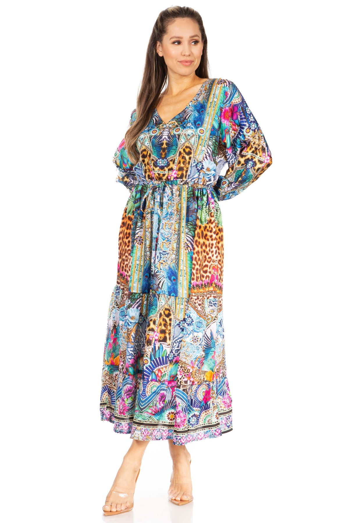 Floral Print Boho Maxi Dress