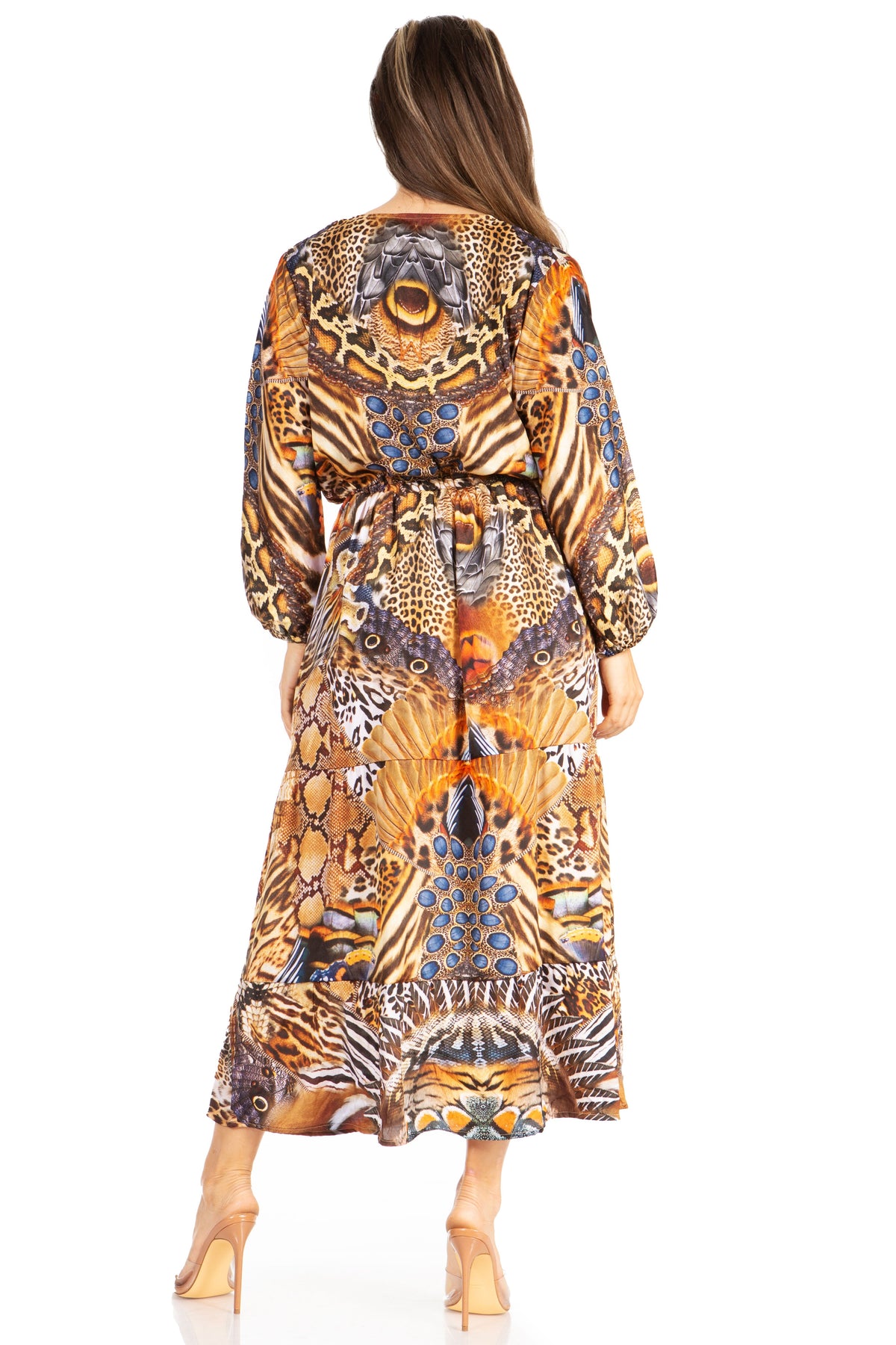 Floral Print Boho Maxi Dress