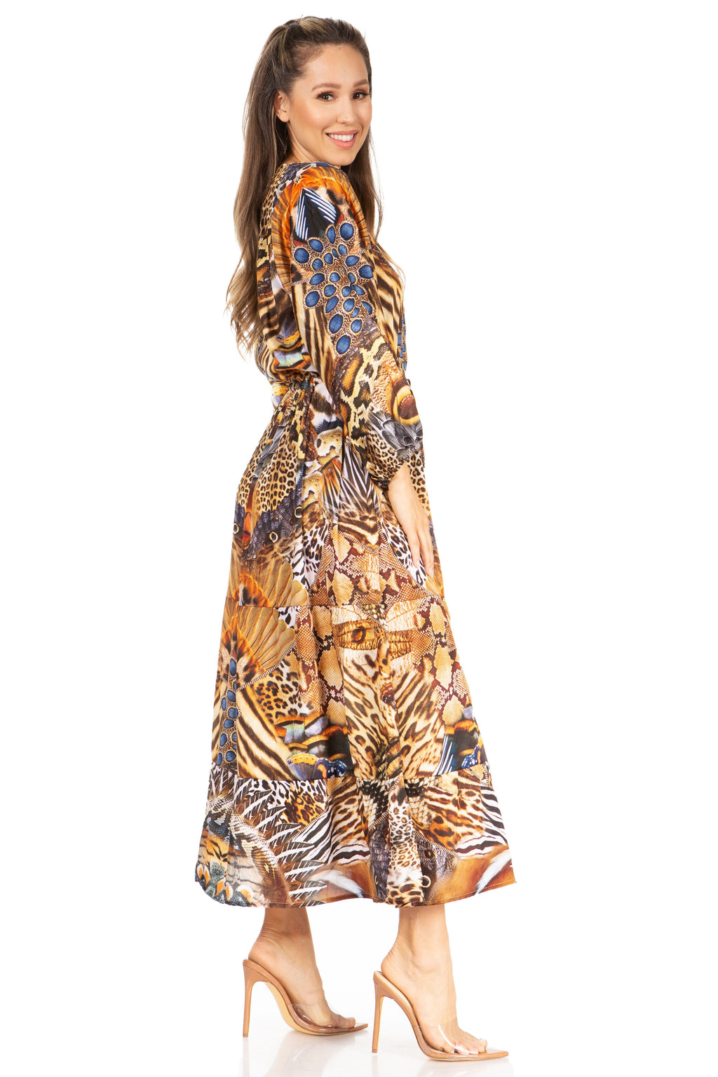 Floral Print Boho Maxi Dress