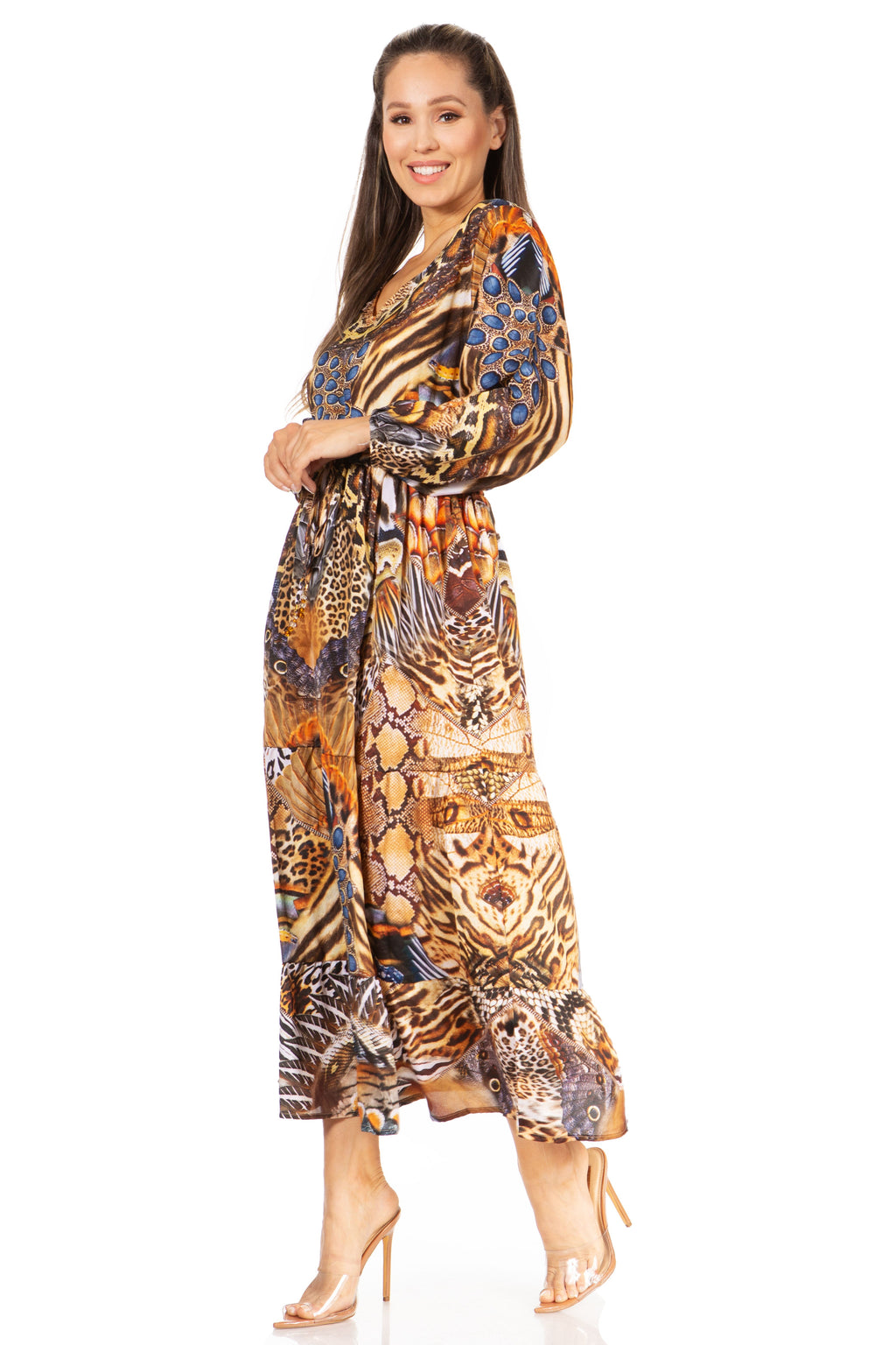 Floral Print Boho Maxi Dress