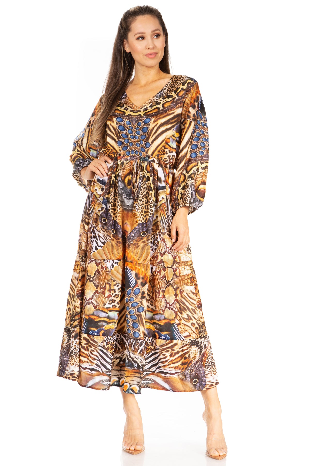 Floral Print Boho Maxi Dress