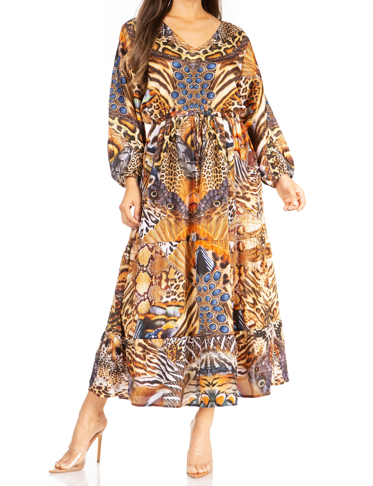 Floral Print Boho Maxi Dress