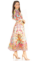 Floral Print Boho Maxi Dress