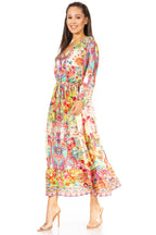 Floral Print Boho Maxi Dress