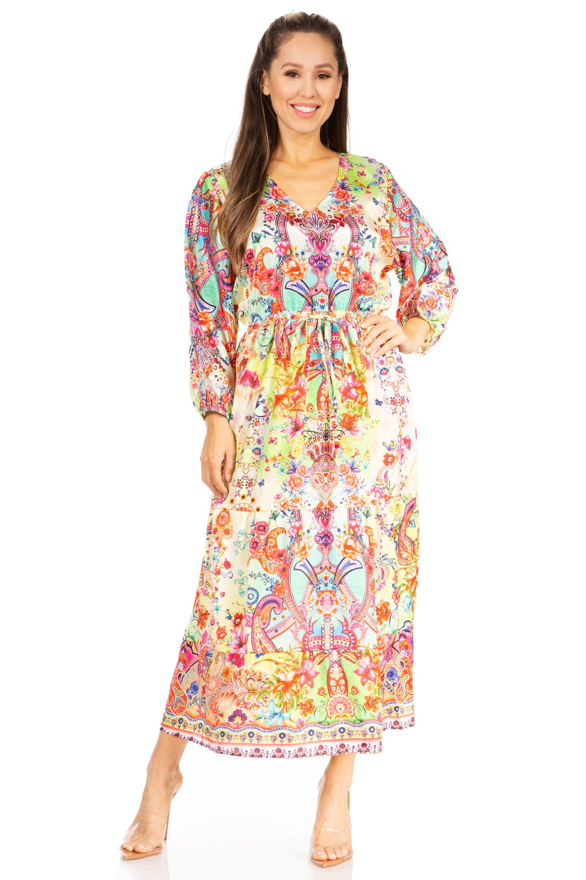 Floral Print Boho Maxi Dress