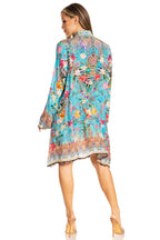 Women's Floral Short Shirt Dress