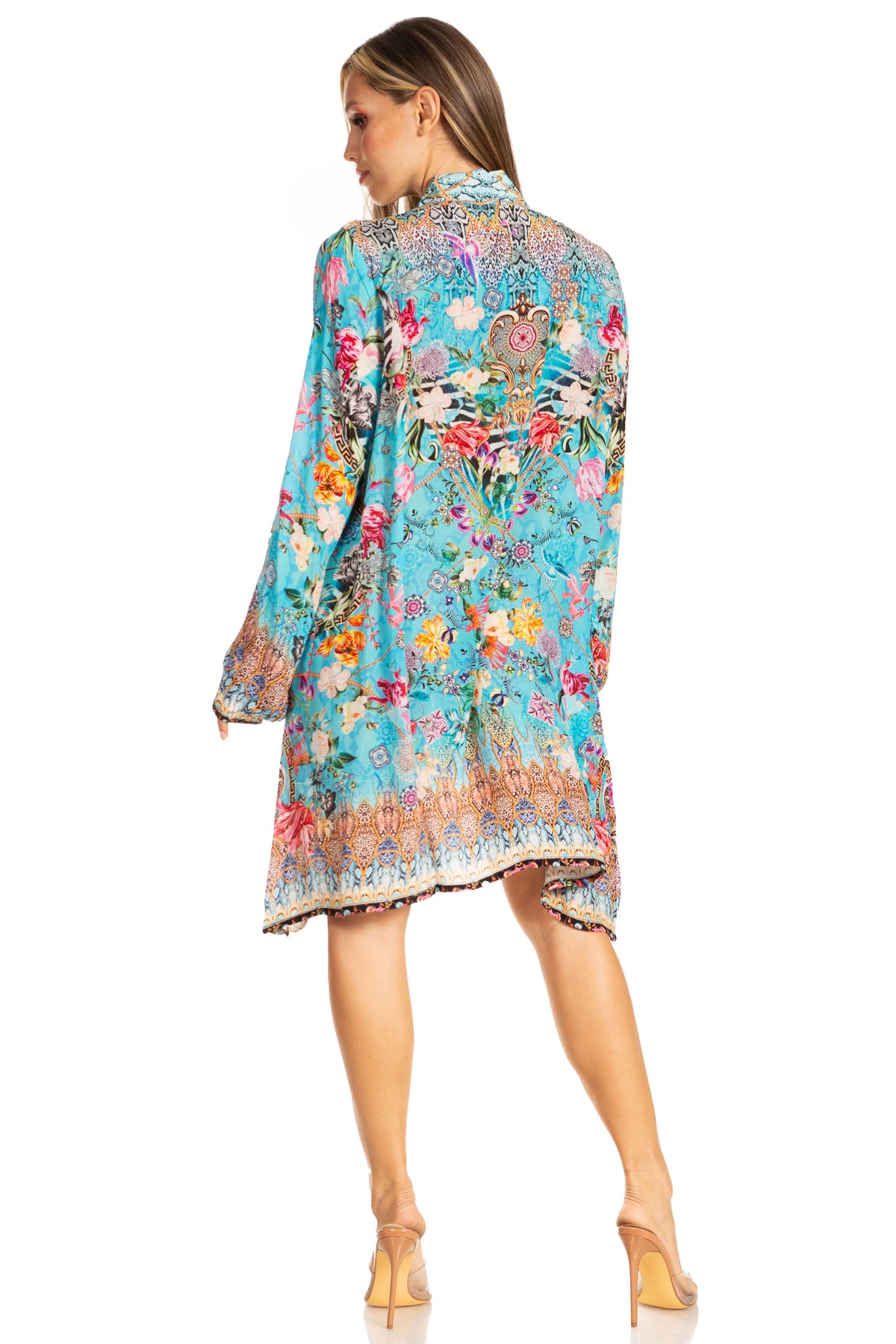 Women's Floral Short Shirt Dress