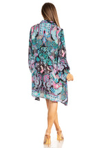 Women's Floral Short Shirt Dress