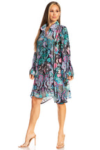 Women's Floral Short Shirt Dress