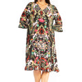 Women's Floral Midi Cocktail Dress