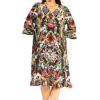 Women's Floral Midi Cocktail Dress