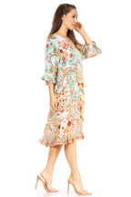 Women's Floral Midi Cocktail Dress