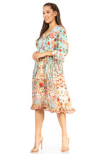 Women's Floral Midi Cocktail Dress