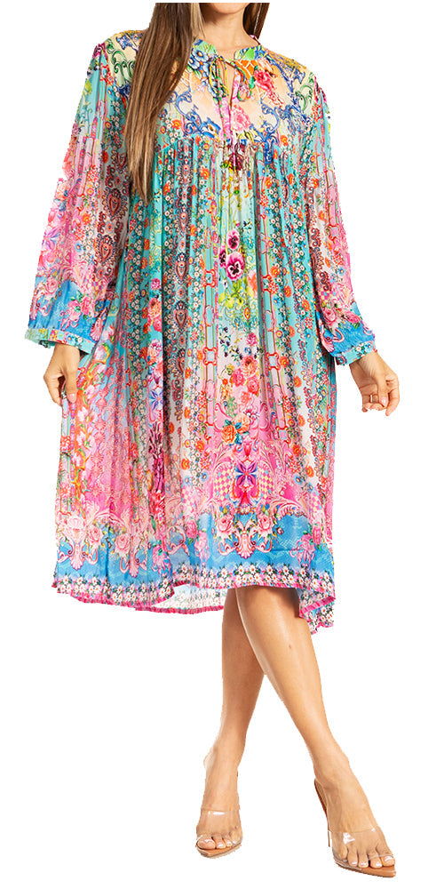 Women's Floral Swing Dress