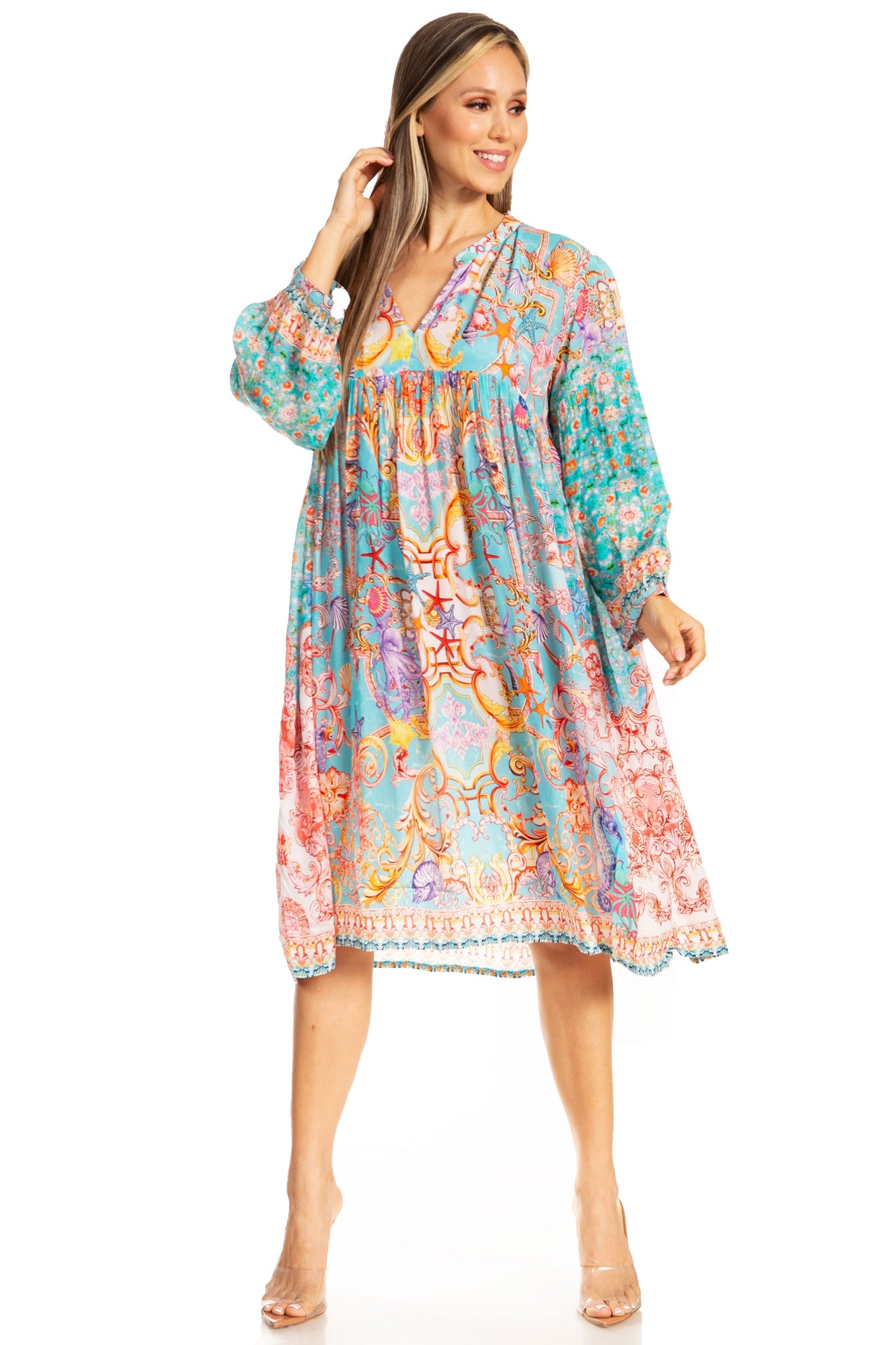 Women's Floral Swing Dress