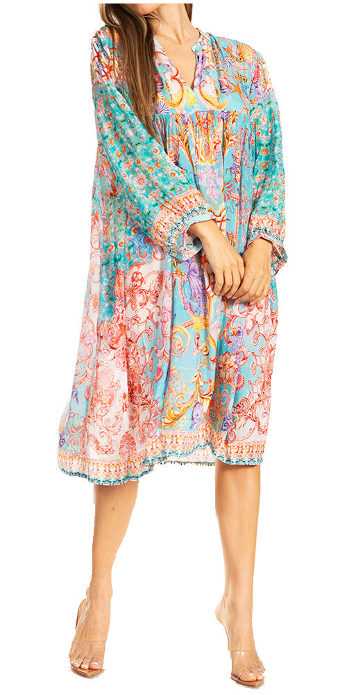 Women's Floral Swing Dress
