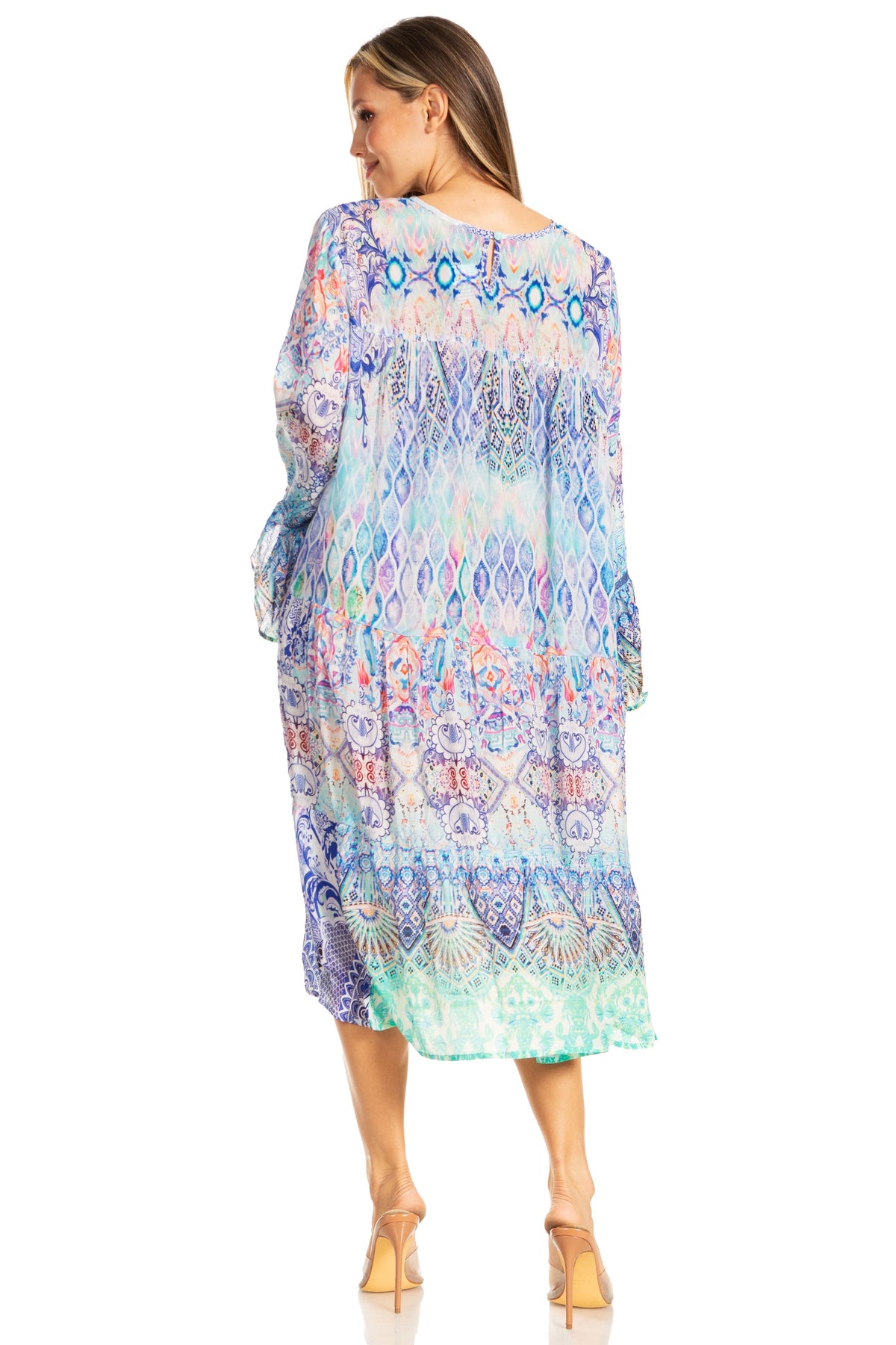 Women's Floral Tiered Ruffle Dress