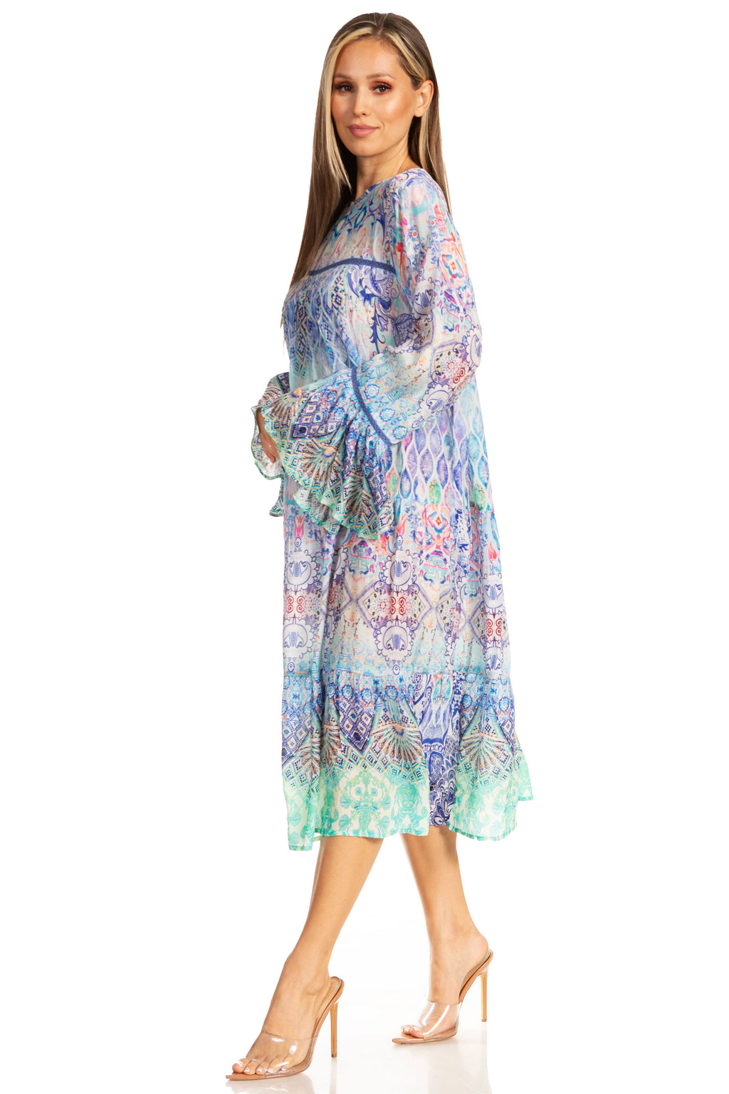 Women's Floral Tiered Ruffle Dress