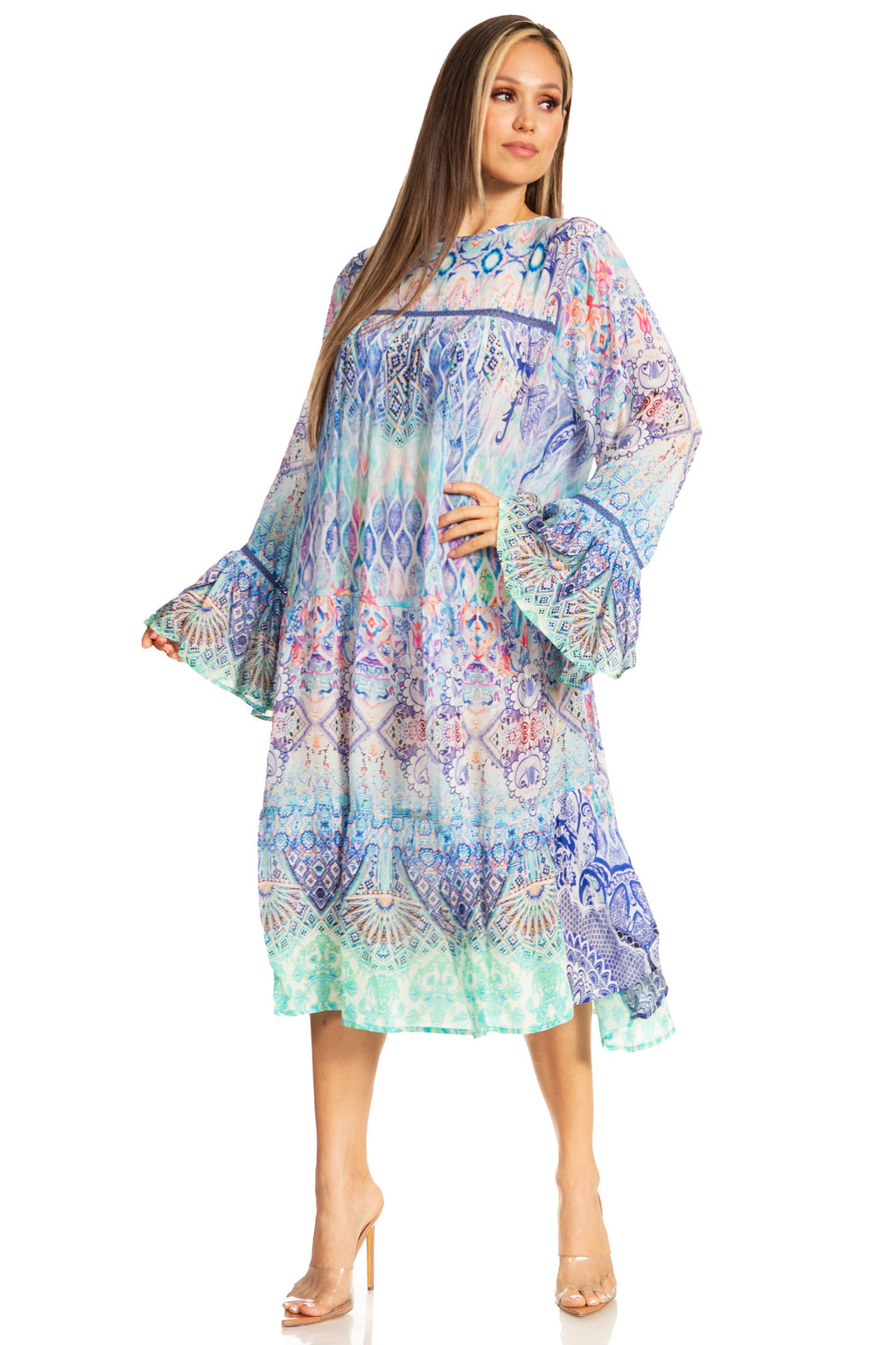 Women's Floral Tiered Ruffle Dress