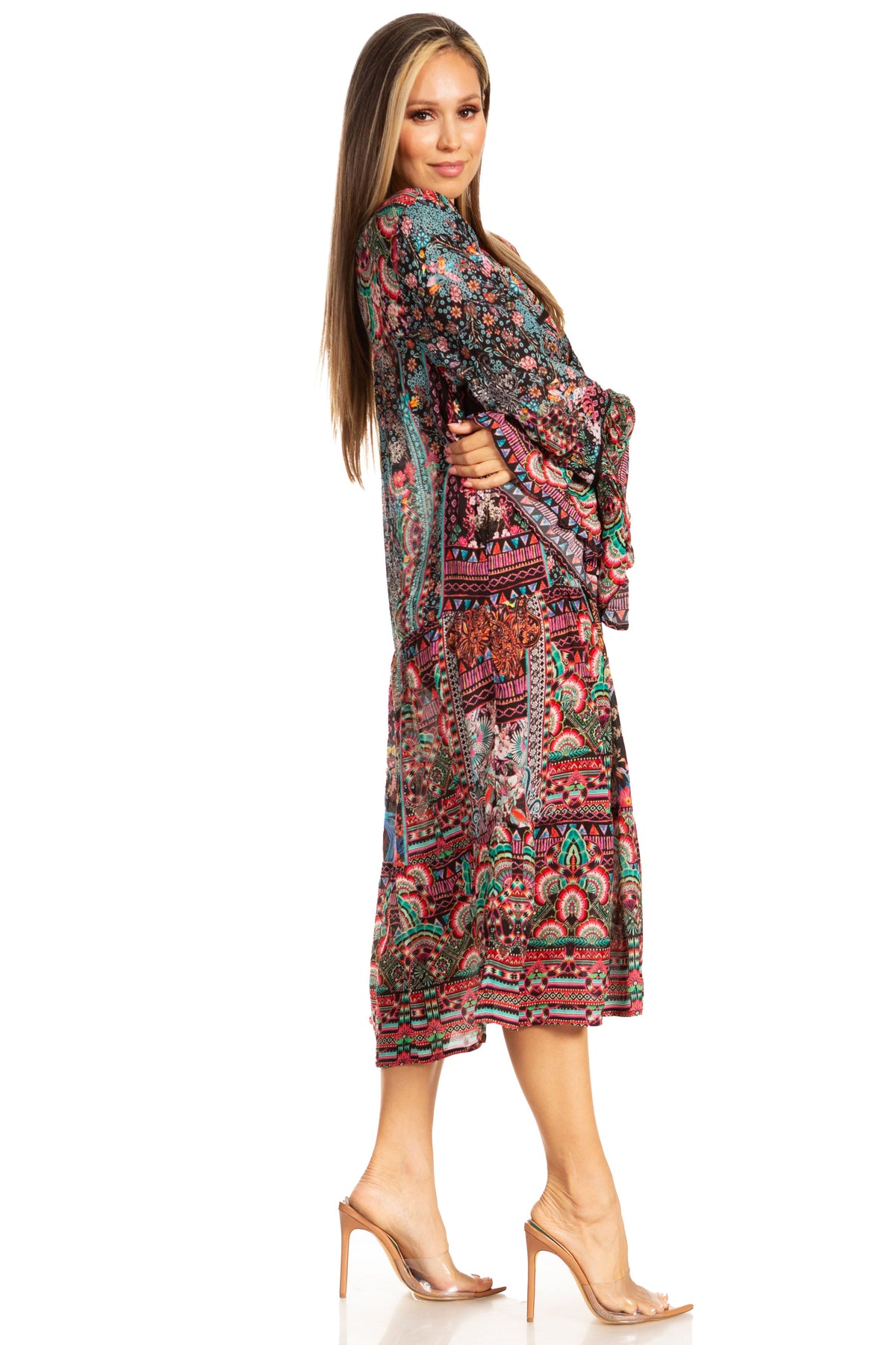 Women's Floral Tiered Ruffle Dress