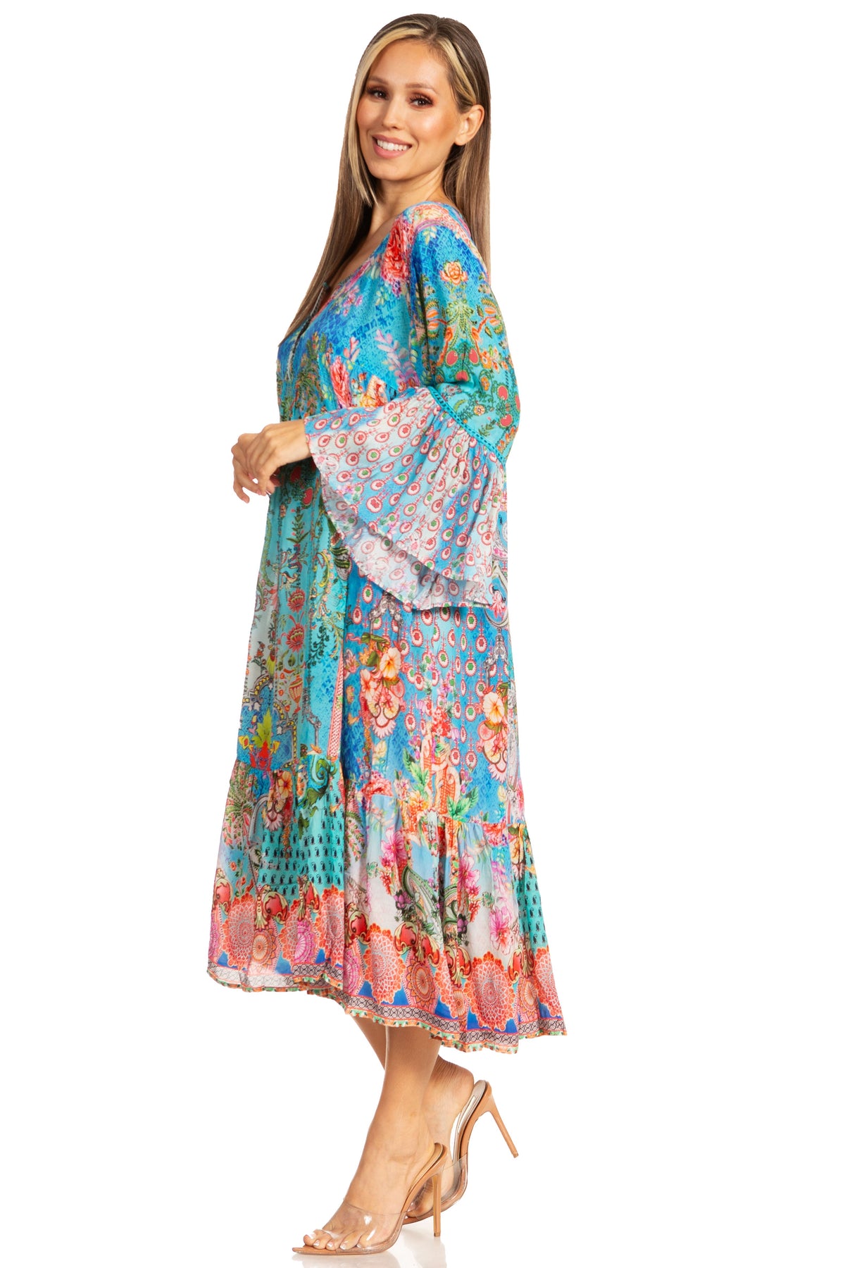 Women's Henley Neck Short Dress