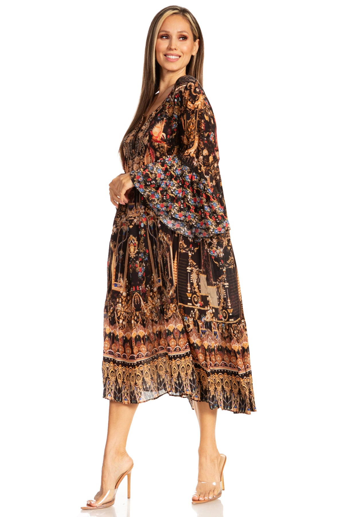 Women's Henley Neck Short Dress