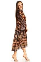 Women's Henley Neck Short Dress