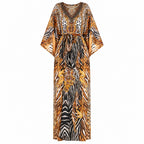 Women's V-Neck Maxi Caftan Dress