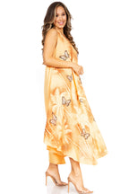 Tie Dye Sleeveless Caftan Dress