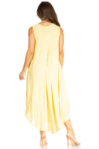 Tie Dye Sleeveless Caftan Dress