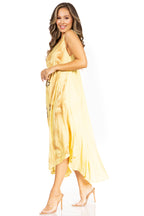 Tie Dye Sleeveless Caftan Dress