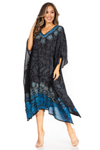Tie Dye Caftan Dress Cover Up