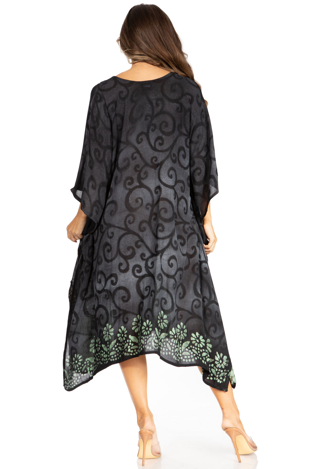 Tie Dye Caftan Dress Cover Up