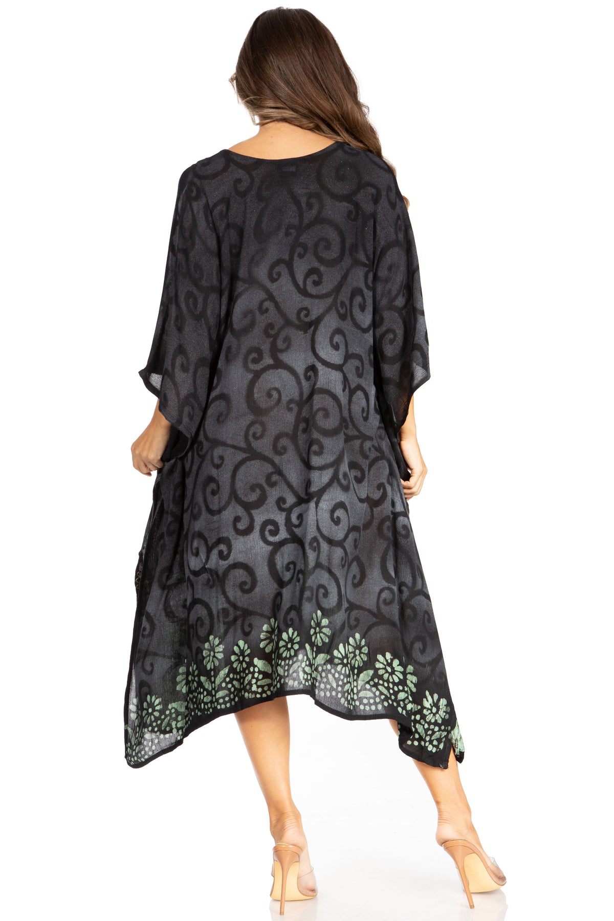 Tie Dye Caftan Dress Cover Up