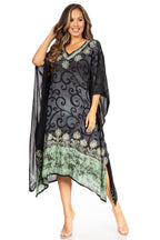 Tie Dye Caftan Dress Cover Up
