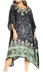 Tie Dye Caftan Dress Cover Up
