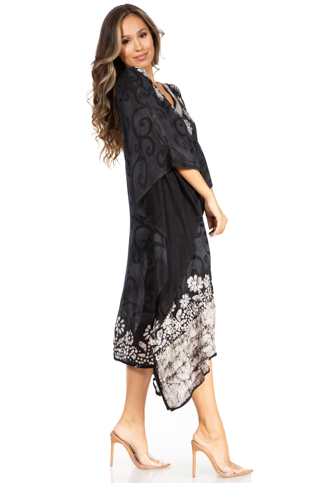 Tie Dye Caftan Dress Cover Up