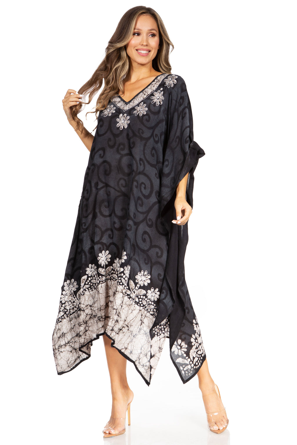 Tie Dye Caftan Dress Cover Up