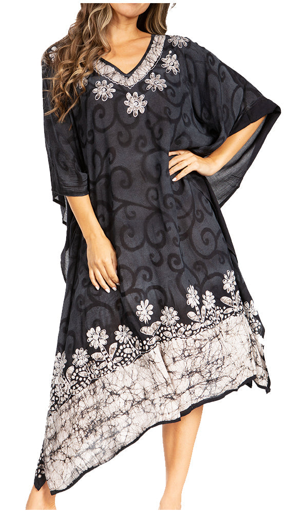 Tie Dye Caftan Dress Cover Up